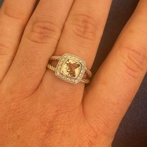 Barely worn Morganite David Yurman ring
